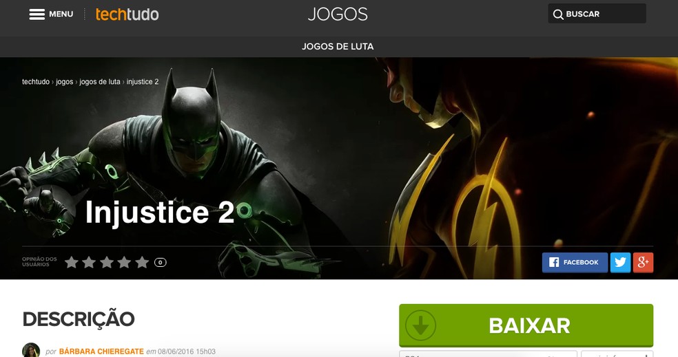 Injustice 2 está de graça para baixar em Xbox One e PS4, Tech