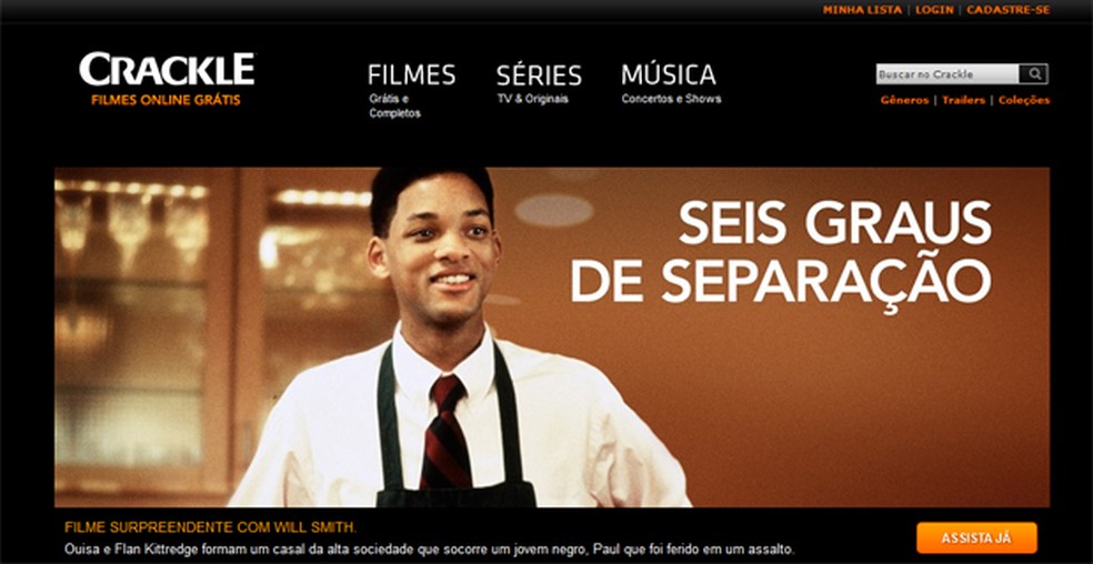 Como embedar filmes e series online do Crackle em um site ou blog
