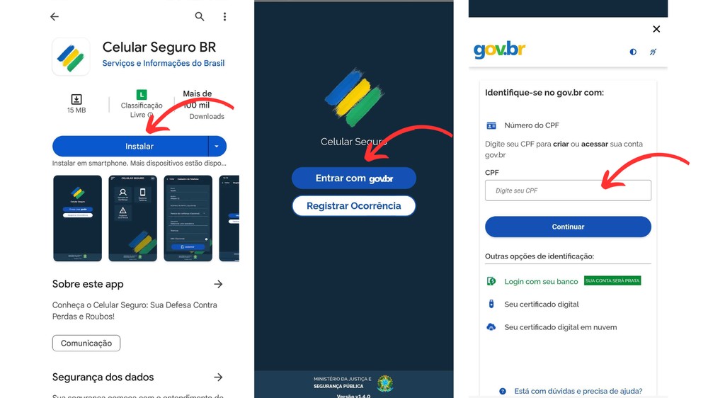 Celular Seguro: como usar app e site do governo para bloquear celular ...