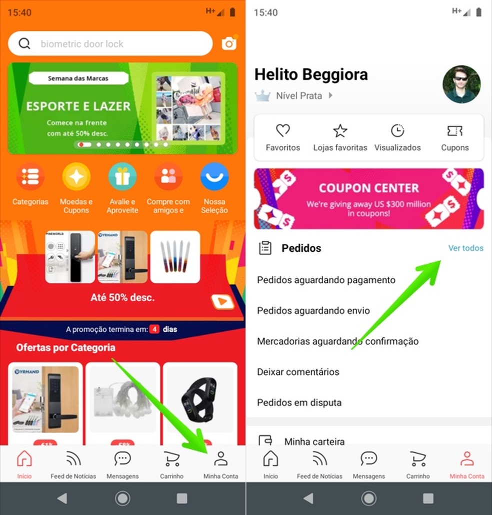 Como rastrear produtos do AliExpress pelo celular