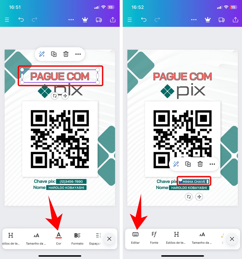 Plaquinha de Pix: como fazer pelo Canva no celular; confira tutorial
