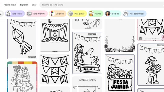 Desenho de festa junina para colorir ou imprimir: onde encontrar online