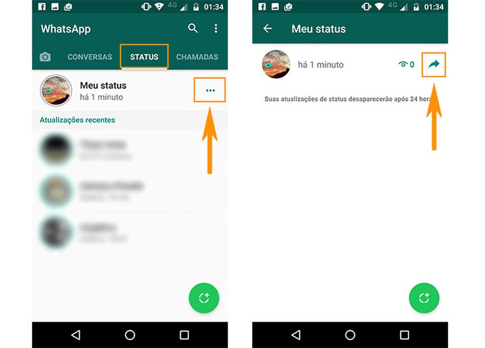 WhatsApp Status: cor de adesivos, fotos antigas e mais truques no Android