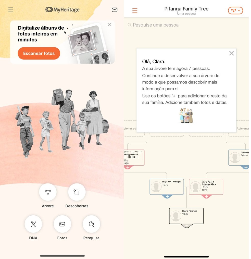 O My Heritage tem app disponível para Android e iPhone (iOS) — Foto: Reprodução/Clara Fabro