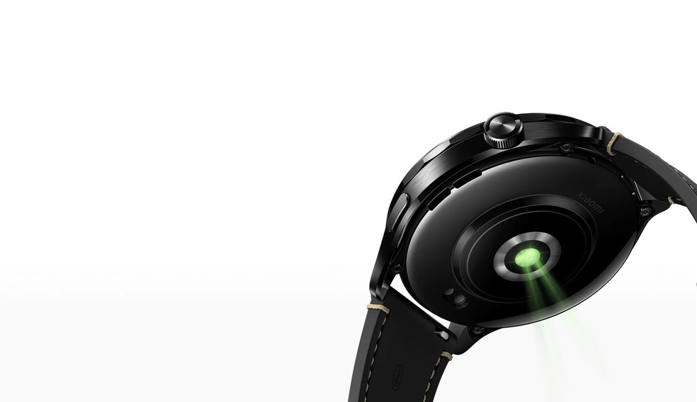 Sensor de monitoramento do Xiaomi Watch S4 — Foto: Reprodução/Xiaomi