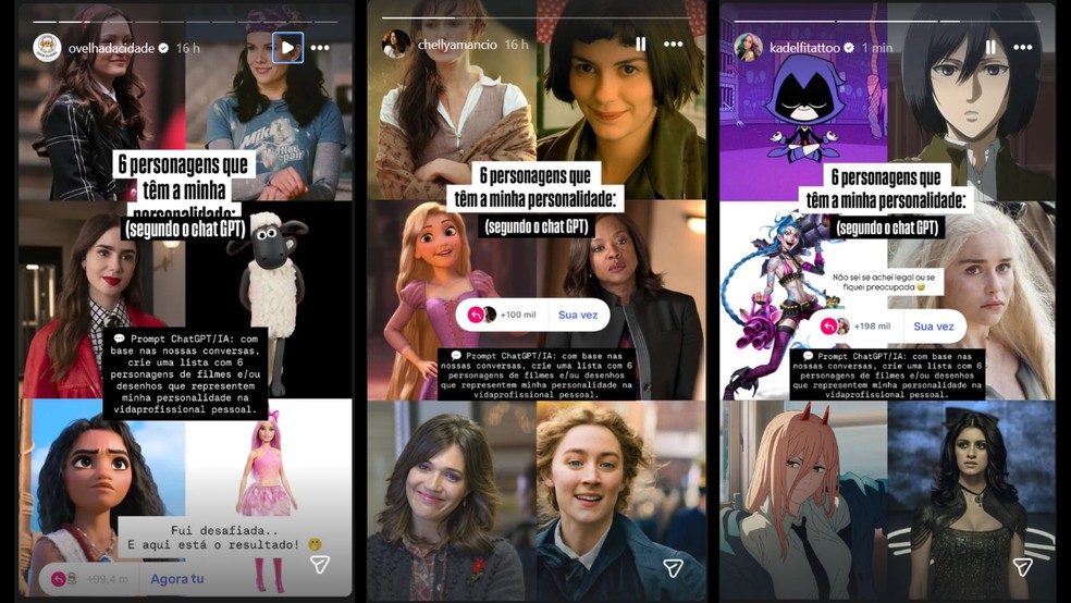  Reprodução/Storys do Instagram