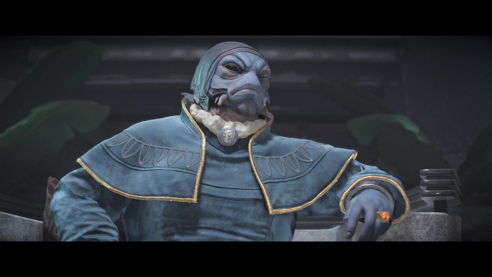 Gorak é o primeiro grande "chefe do crime" que Kay encontra no game; você pode moldar sua trajetória na relação com as facções — Foto: Reprodução/Yuri Hildebrand