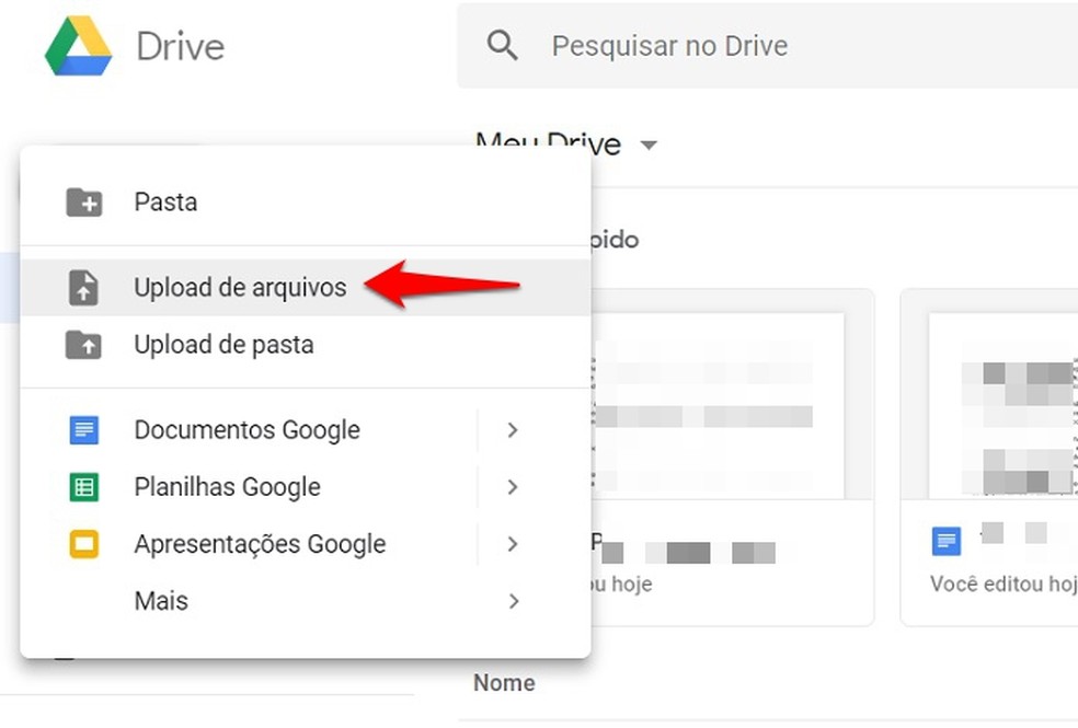 Português Brasileiro: conversores de documentos Google Drive