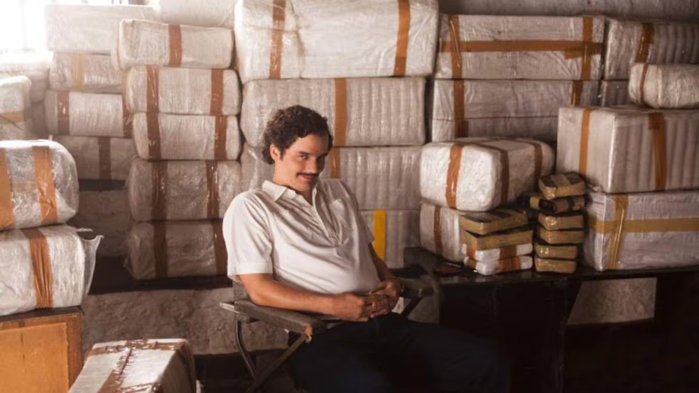 Wagner Moura como Pablo Escobar em cena de Narcos — Foto: Divulgação/Netflix