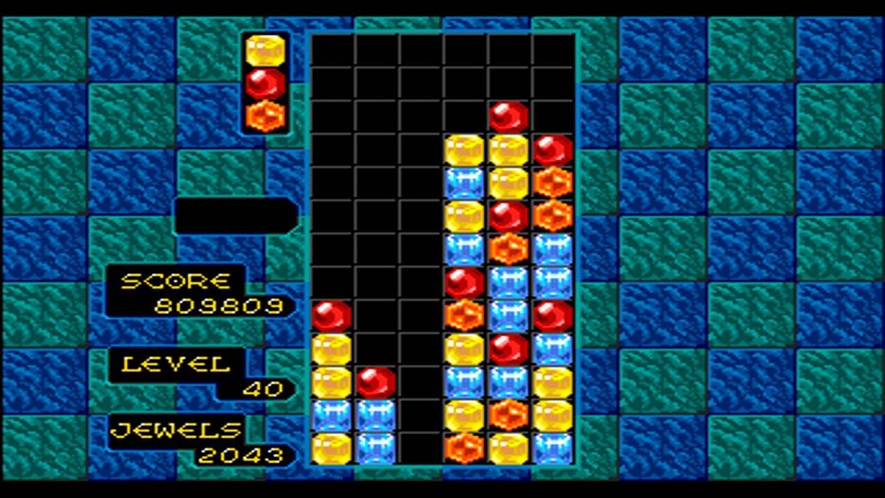 Columns era uma imitação bem feita de Tetris — Foto: Reprodução/Retro Gaming