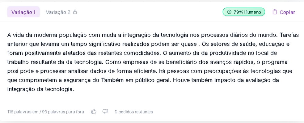  Reprodução/WriteHuman 