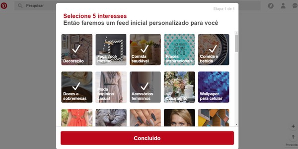 Como usar o Pinterest