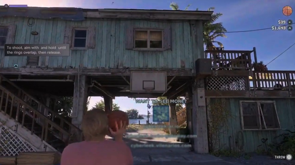 Vazamento de GTA 6 mostra Jason jogando basquete — Foto: Reprodução/Redes sociais