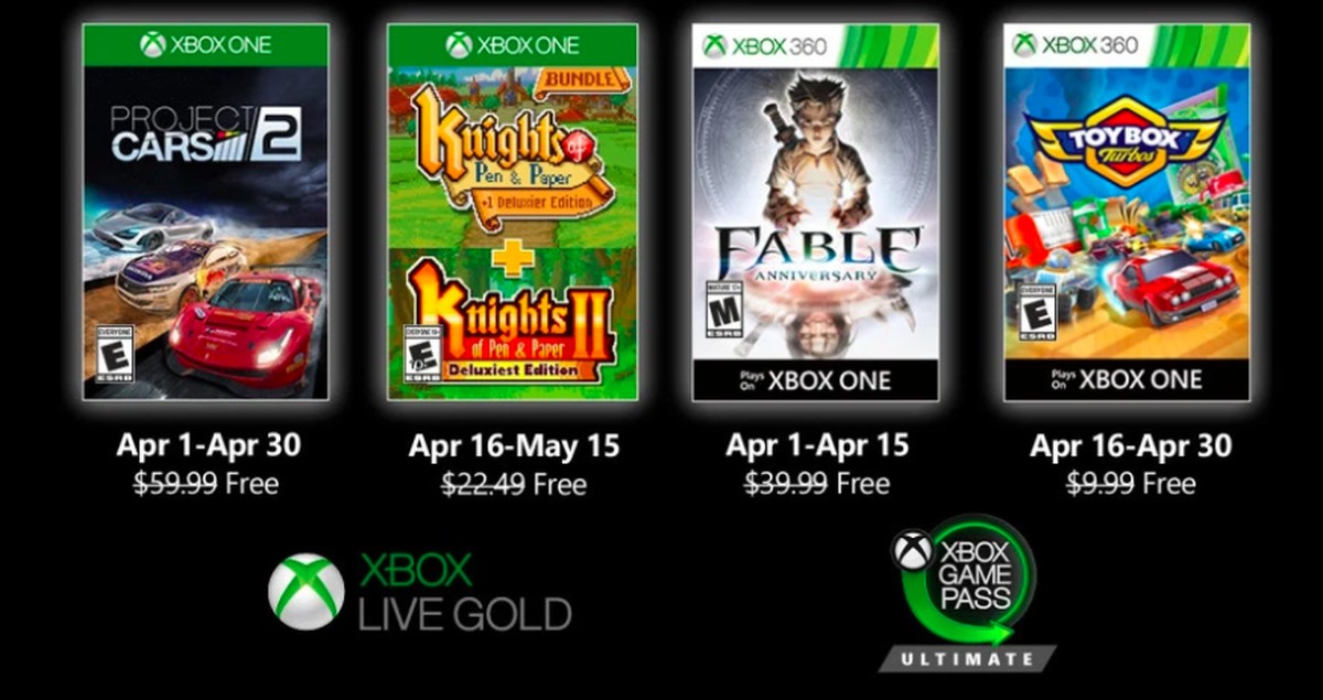 Line-up do Xbox Games with Gold de março é revelada – Pizza Fria