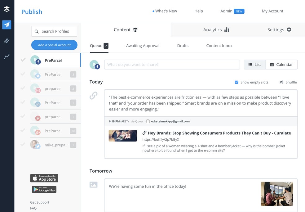 Buffer é recomendado para empreendedores com perfil multiplataforma — Foto: Reprodução/TrustRadius