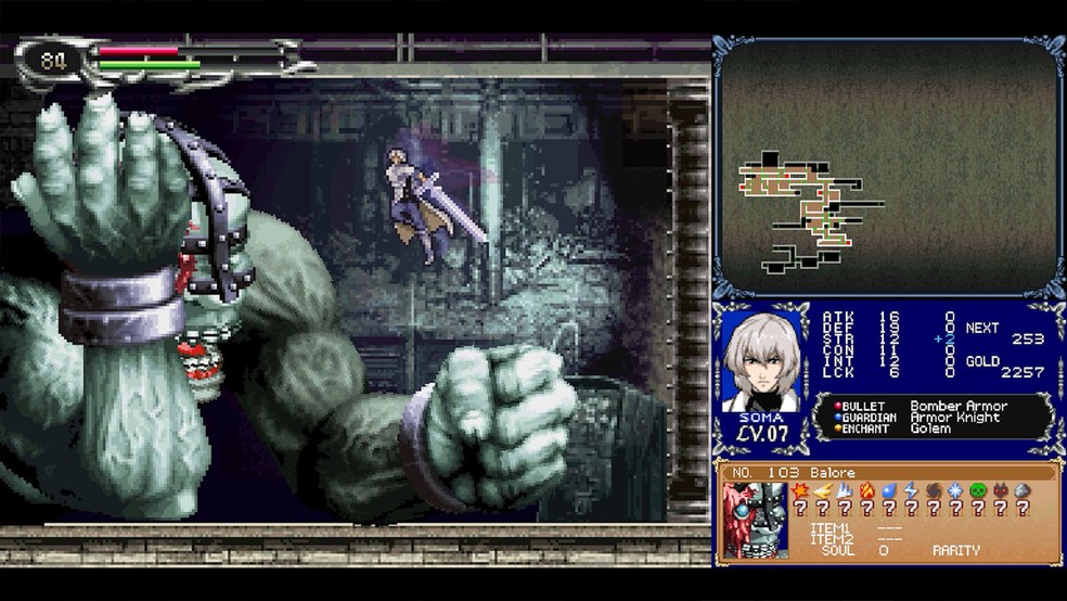 Castlevania Dominus Collection traz 3 clássicos games do Nintendo DS para o Nintendo Switch — Foto: Reprodução/Steam