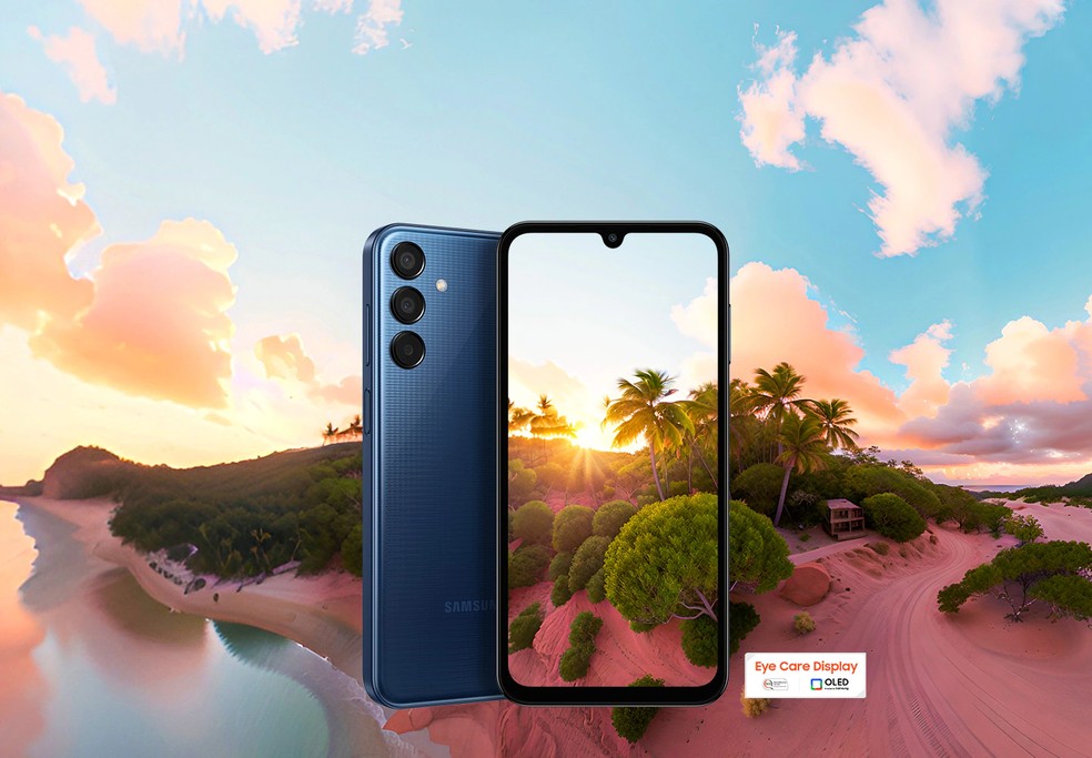 Samsung Galaxy M15 5G foi lançado em março de 2024, saiba mais detalhes. — Foto: Reprodução/Samsung