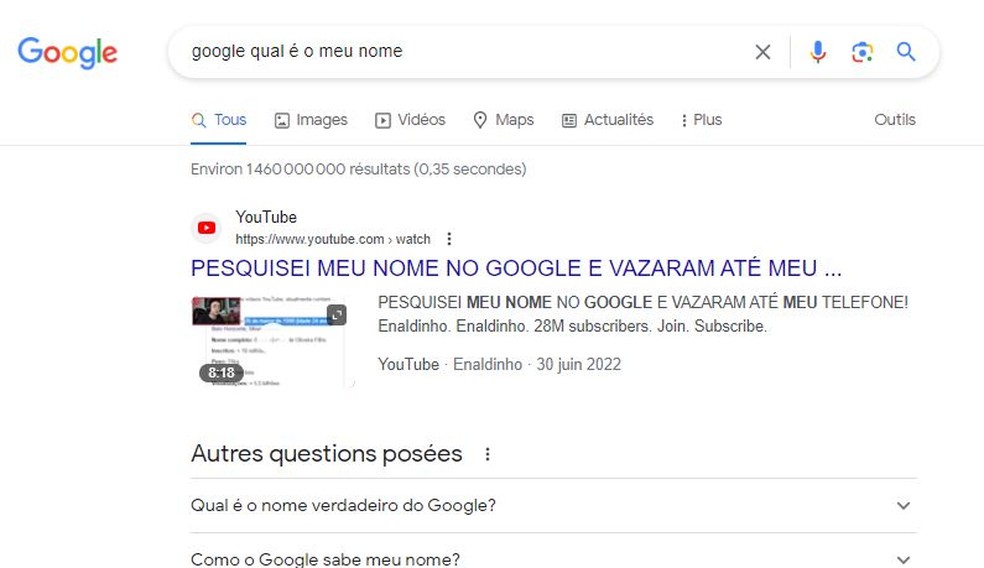 'Google, qual é meu nome?' Veja 6 pesquisas curiosas feitas no buscador