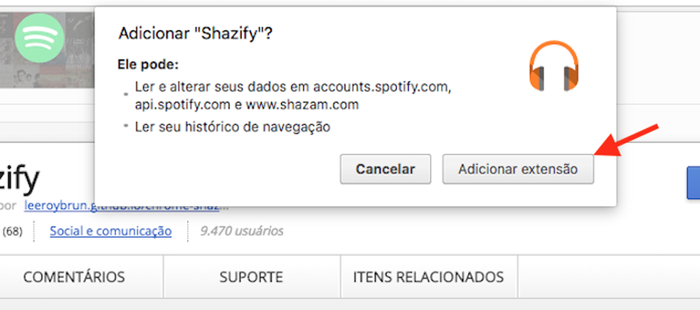 Como criar playlists no Spotify com músicas reconhecidas no Shazam