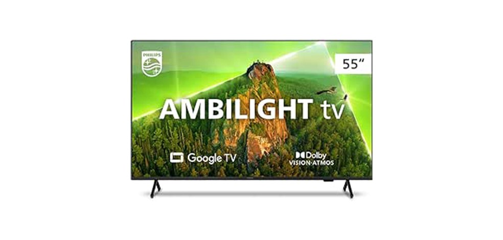 Philips Smart TV Ambilight é uma das concorrente da TCL C635 — Foto: Divulgação/Philips