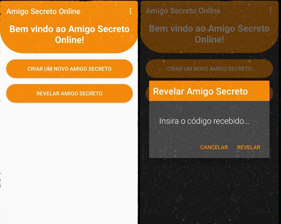 Convite Amigo Secreto Azul Edite Online