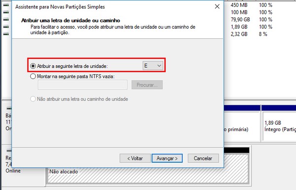 Como particionar um HD externo no Windows 10