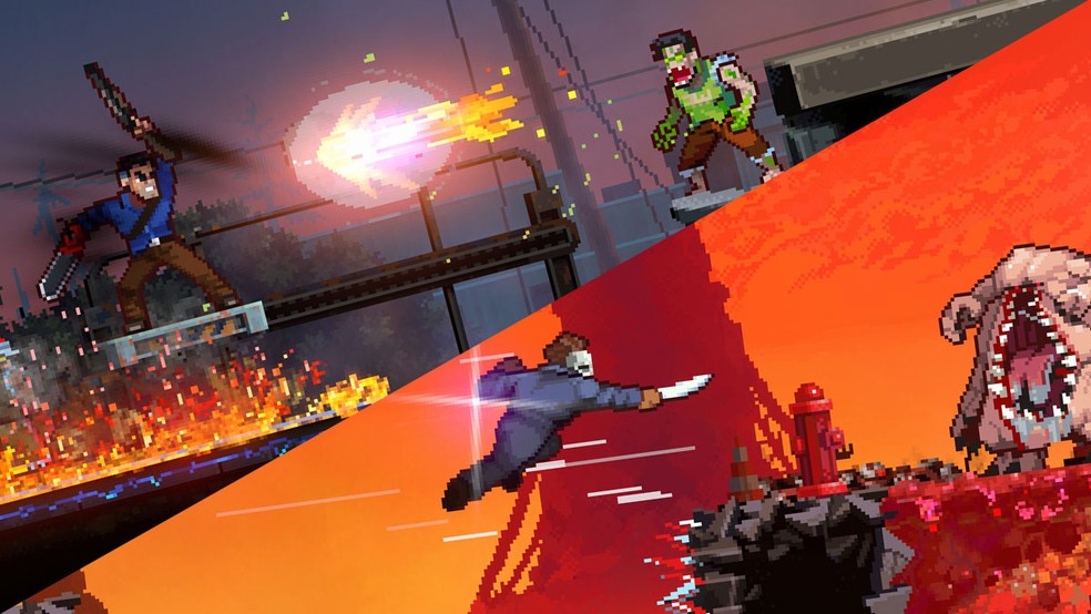 Retro Realms Halloween e Retro Realms Ash vs Evil Dead trzem aventuras retrô com ícones dos filmes de terror — Foto: Reprodução/Rafael Monteiro
