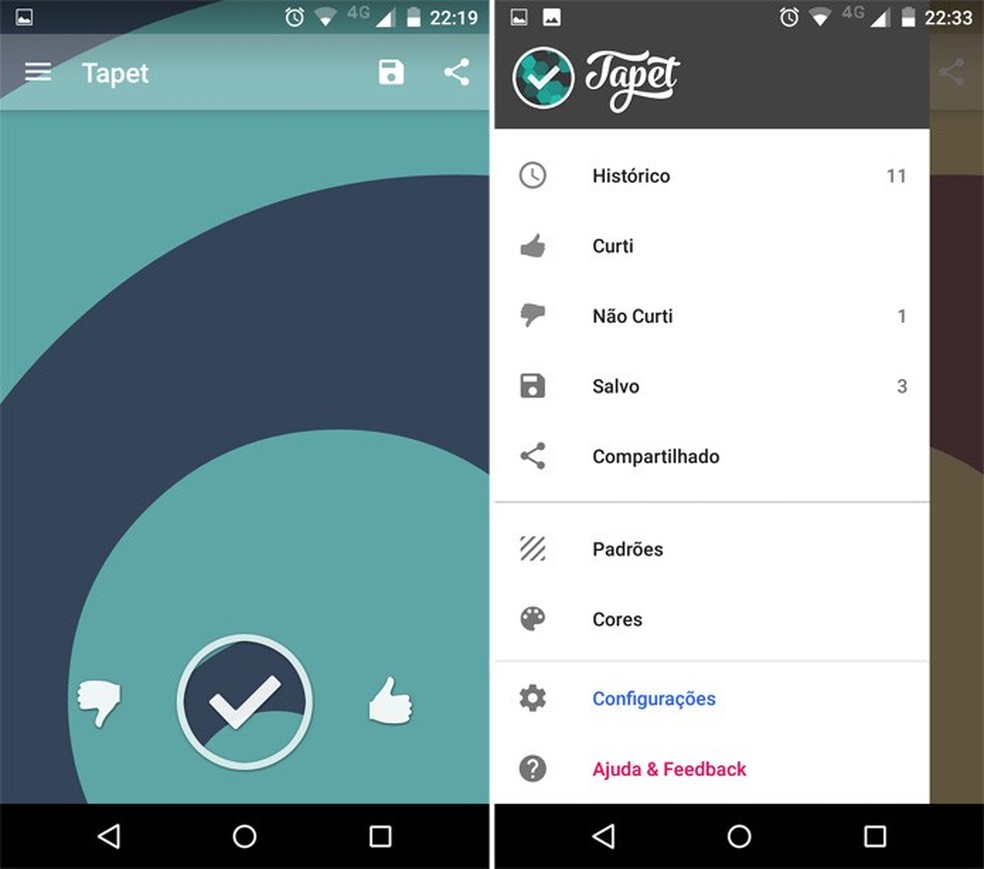 Como fazer papel de parede para celular Android com o app Tapet