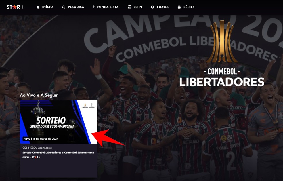 Sorteio da Libertadores 2024 ao vivo assista online e grátis