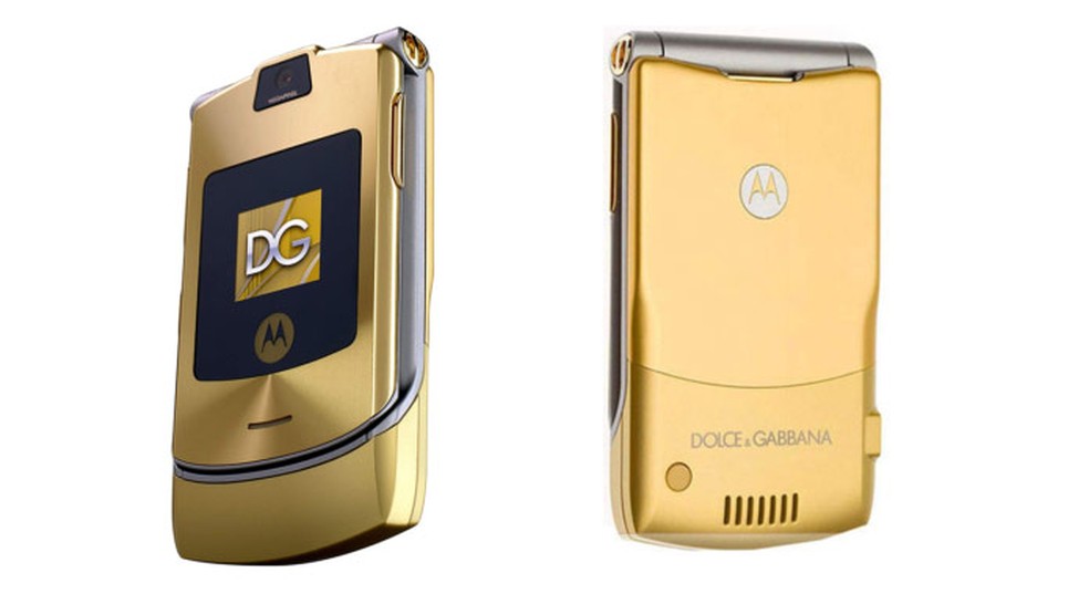 Motorola razr ゴールドモデル Motorola Razr dourado vaza na web; veja imagem