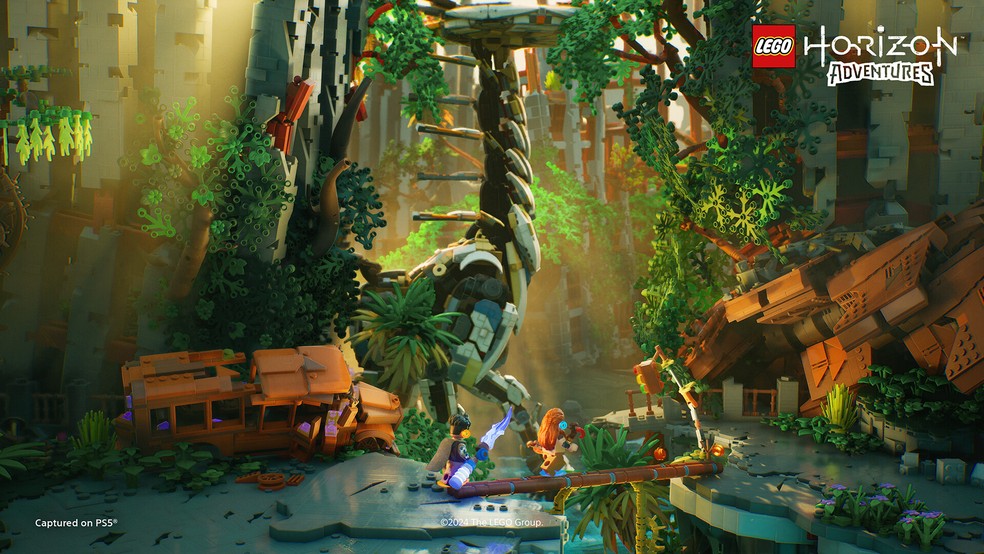 LEGO Horizon Adventures reconta história de Alloy em forma de blocos — Foto: Reprodução/Steam