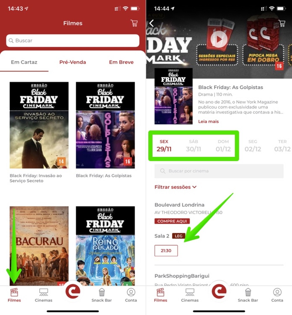 Cinemark Black Friday como comprar ingresso do cinema a R 5 pelo app