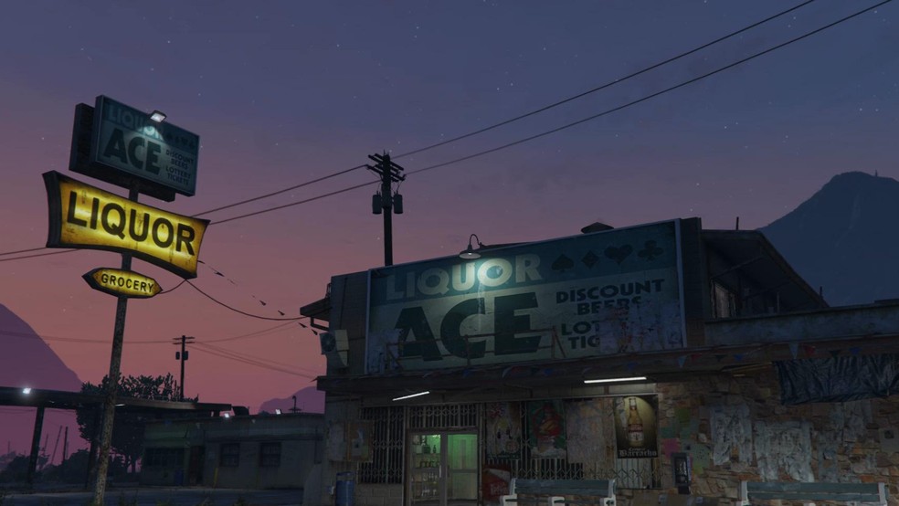 A sede da "Trevor Philips Industries", empresa do personagem em GTA V — Foto: Reprodução/Rockstar Games