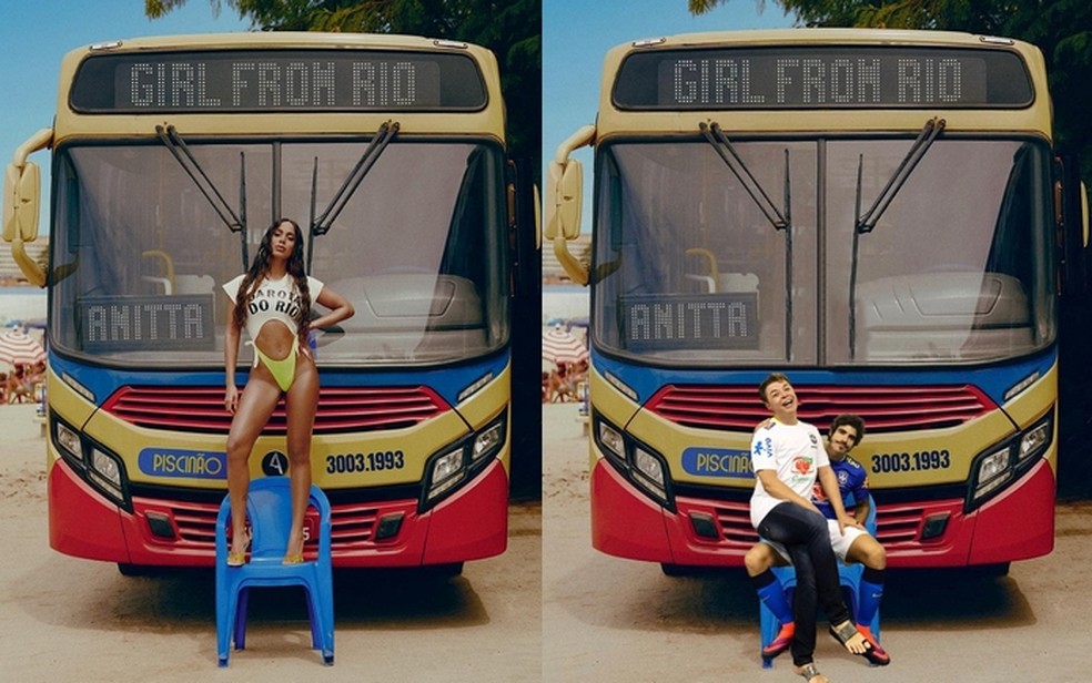 Álbum "Girl from Rio", da cantora Anitta, virou meme no Instagram — Foto: Reprodução/Instagram