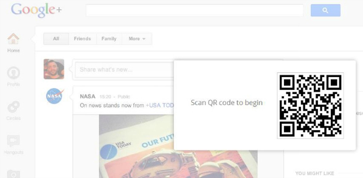 Experimento une Chrome, Google+ e QR-Codes para aprimorar a interação