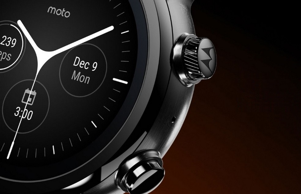 Relógio inteligente Moto 360 3ª geração – com pulseira de 20 mm