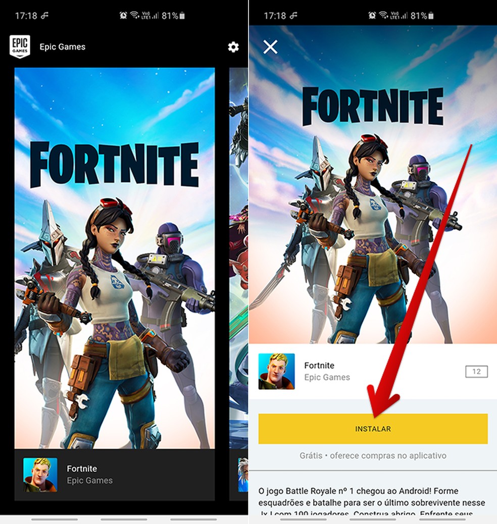 Como baixar Fortnite Mobile no Android após remoção do jogo da Play Store