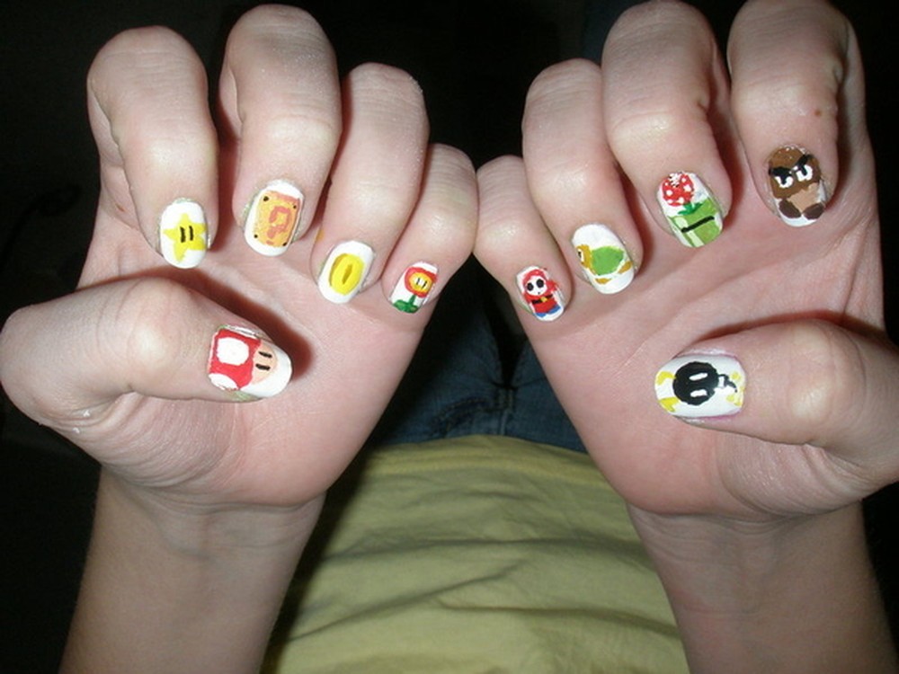 Unhas decoradas para meninas geeks