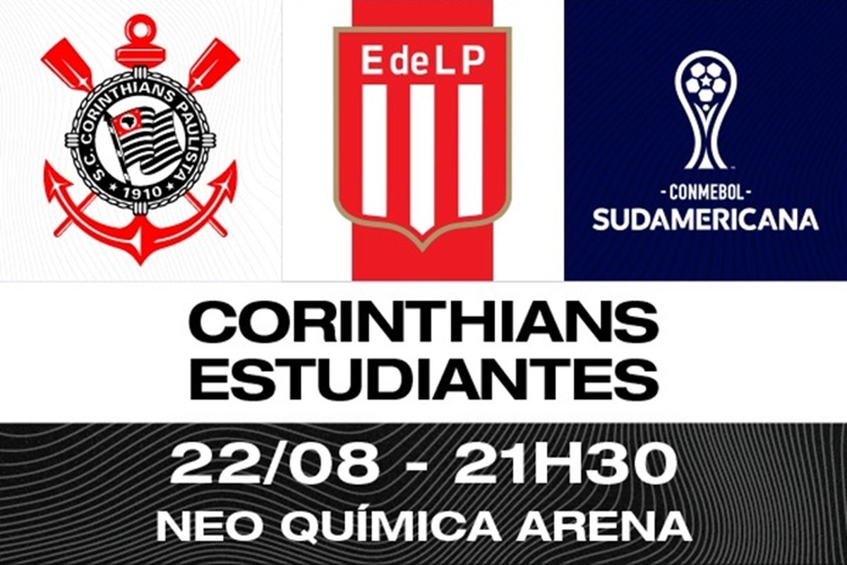 Veja data e horário dos jogos entre Corinthians e Estudiantes, pelas  quartas da Sul-Americana