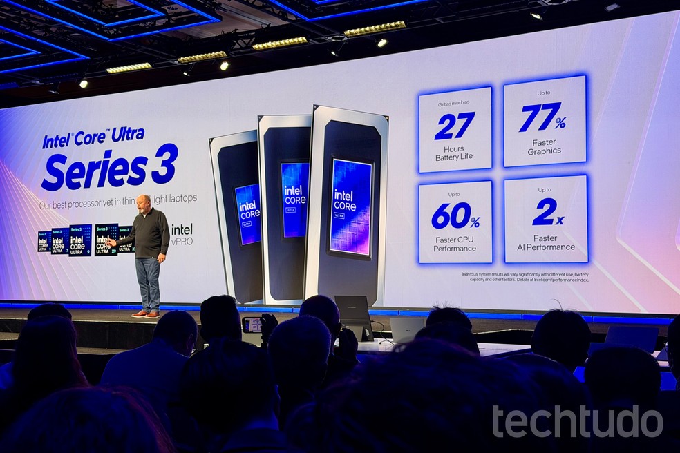 Intel anuncia processadores com IA até duas vezes mais rápida na CES 2026