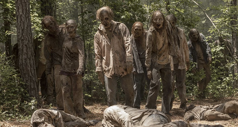 Em The Walking Dead, os zumbis são conhecidos como "walkers" (andarilhos) por ficarem caminhando sem rumo  — Foto: Divulgação/IMDB