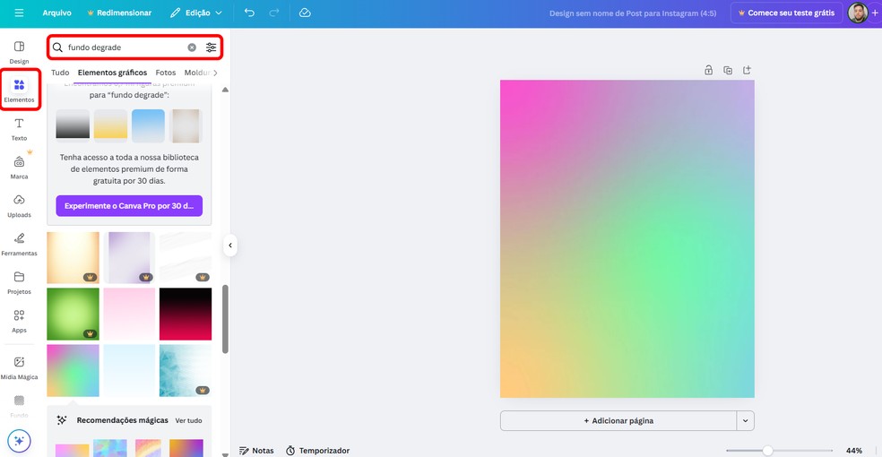  Reprodução/Rodrigo Fernandes