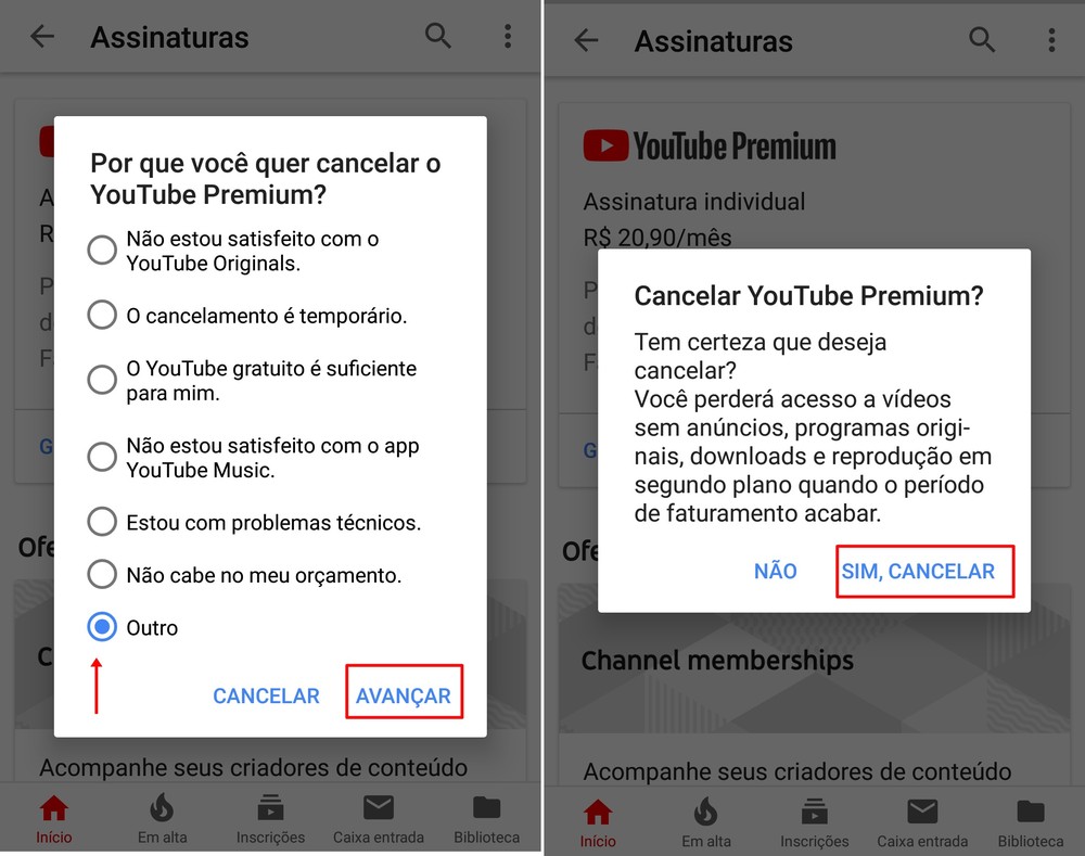 Como Cancelar O Youtube Premium