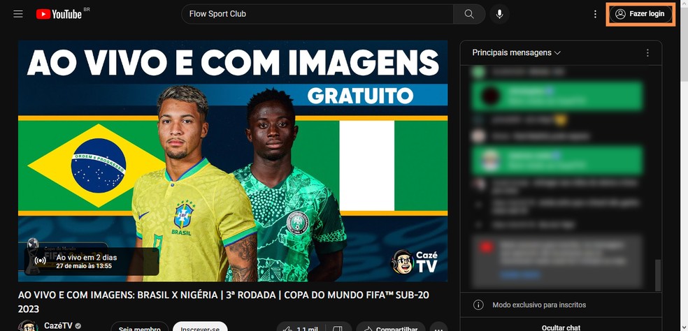 Brasil x Nigéria: saiba onde assistir jogo da Copa do Mundo sub-20