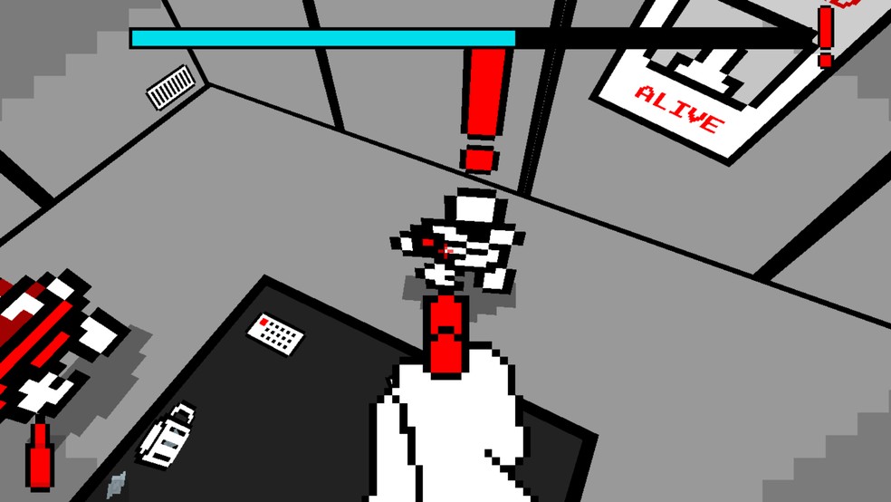 Red Handed mistura mecânicas de tiro e chute em gameplay diferente — Foto: Reprodução/Róbson Martins