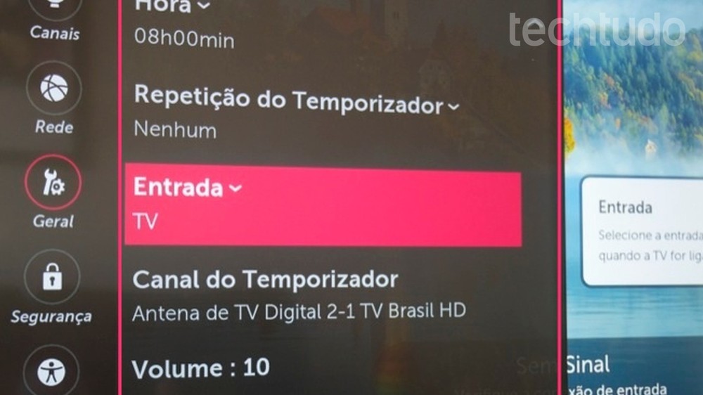 Como configurar uma smart TV LG para ligar sozinha