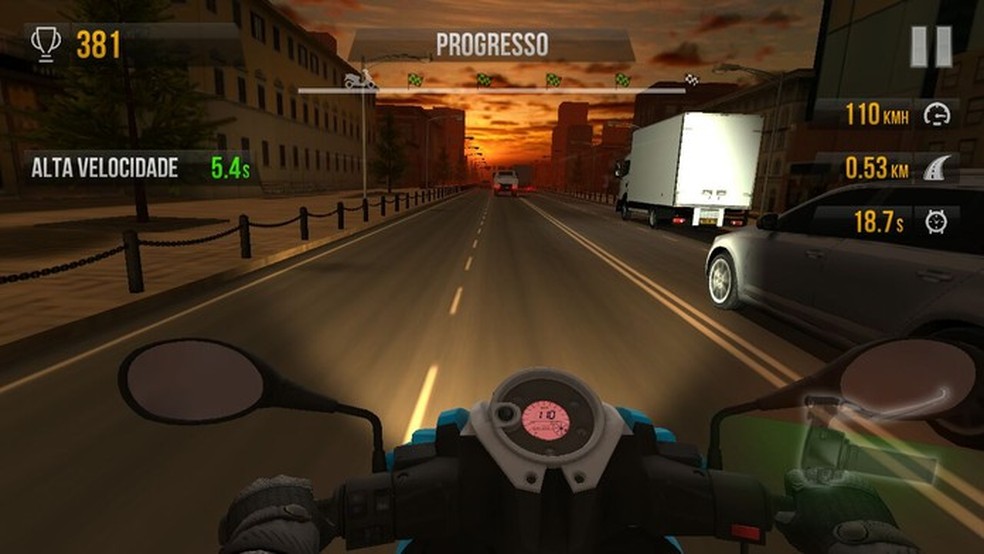 Traffic Rider - Nova Moto + Empinando em Alta Velocidade 