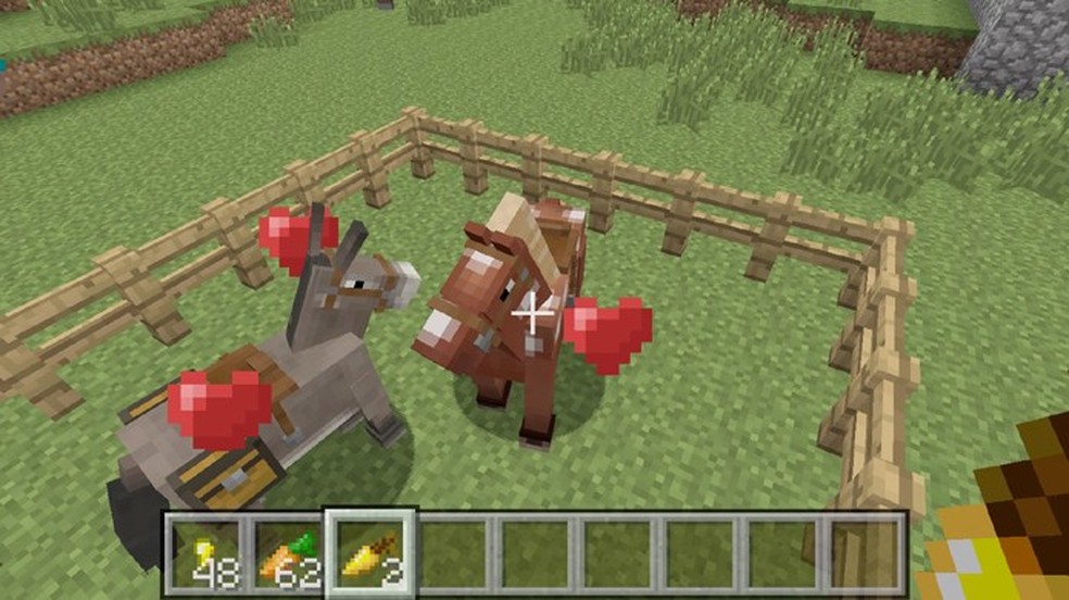 Como reproduzir cavalos em Minecraft