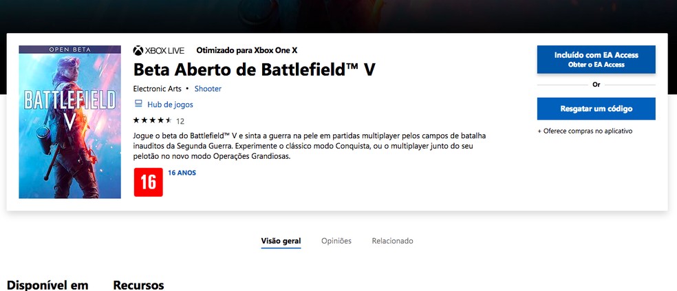 foi resolvido o problema EA play não abre Battlefield V 