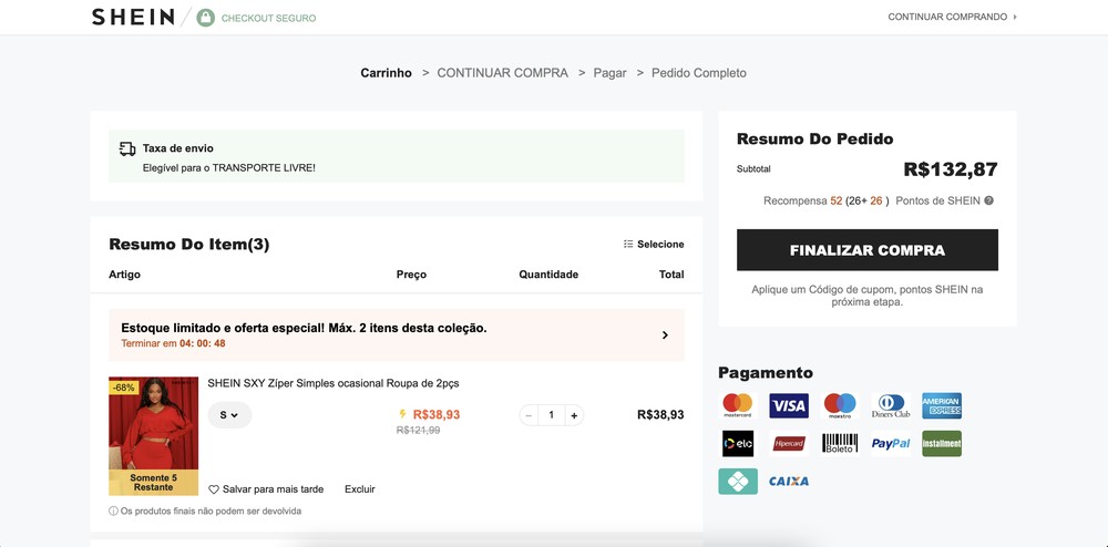 Como não ser taxado na Shein? Veja regras e saiba evitar cobranças